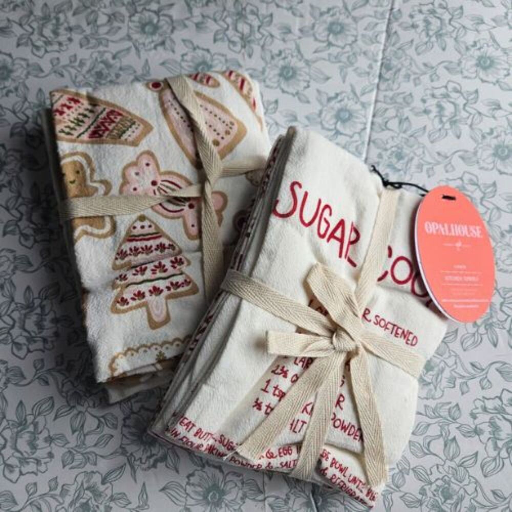 NWT Opalhouse 2-Pack Christmas / Holiday Tea Towels | Set of 2